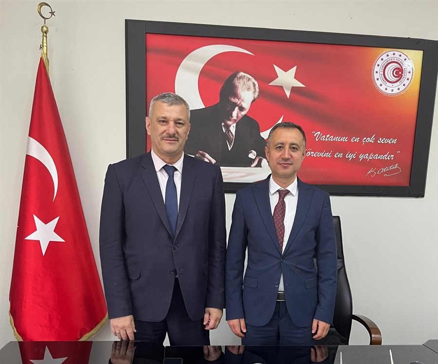 Bartın Ticaret İl Müdürü Sayın Erhan ÖZCAN, Bölge Müdürümüz Sayın Fatih YALÇINKAYA'yı ziyaret etti